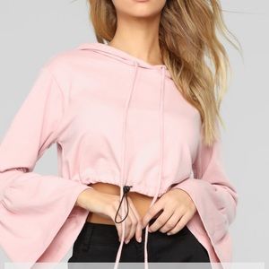 Fashion Nova Love Interest Hoodie XS pink